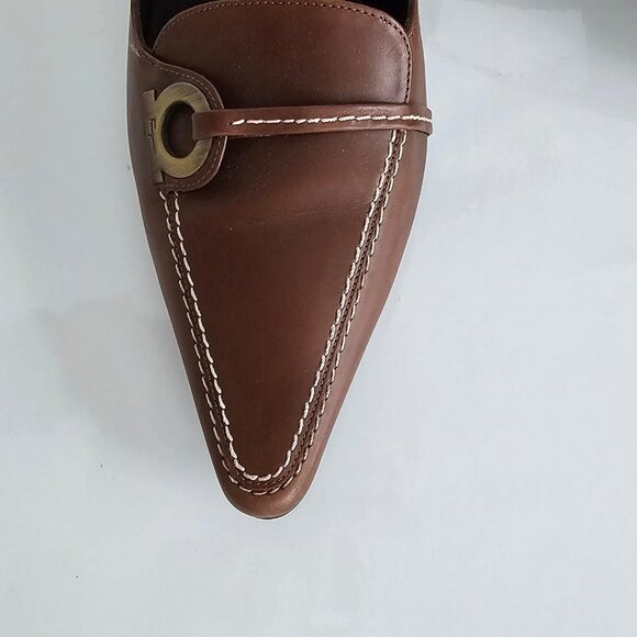 Ferragamo Sling Backs. New!! Vintage!! - Picture 3 of 11